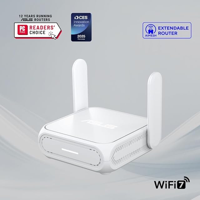 ASUS RT-BE3600 Go 最新規格WiFi7対応デュアルバンドトラベルルーター