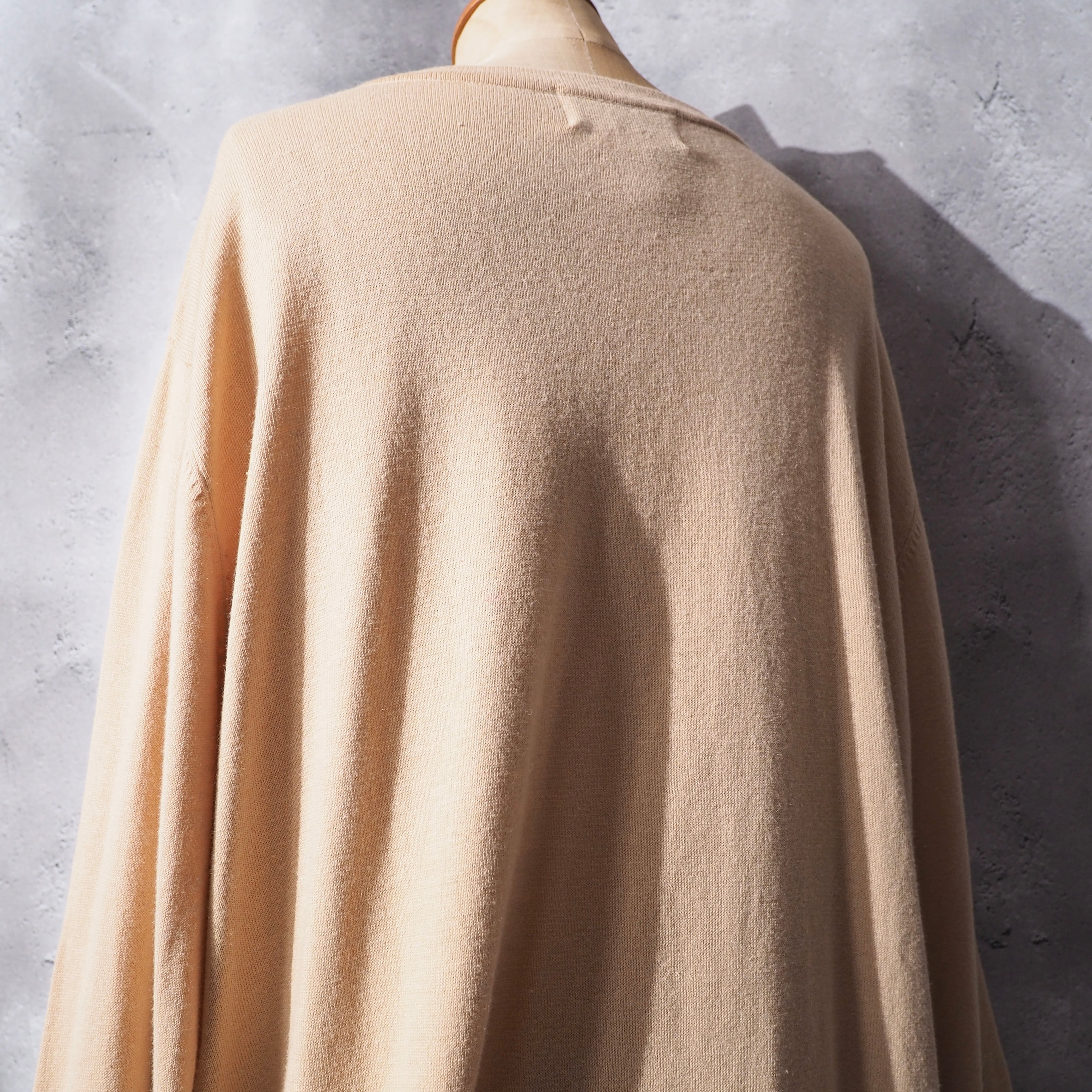 1990s ennui leopard embroidery vintage loose knit