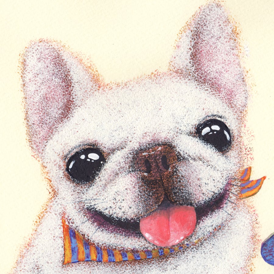 北村直登 原画 フレブル F0サイズ フレンチブルドック