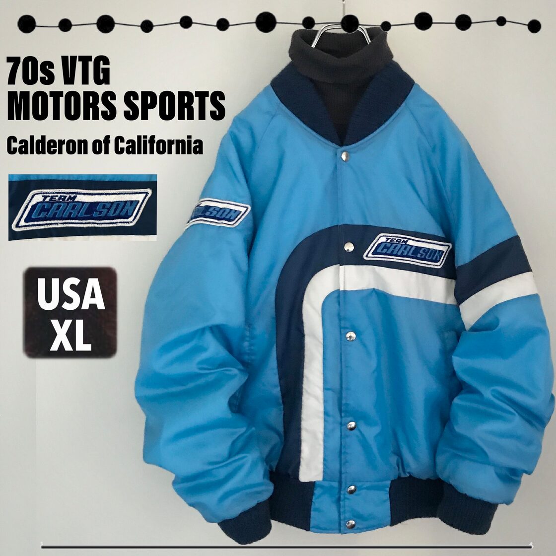 70s ビンテージ☆レーシングジャケット☆Calderon of California☆TEAM