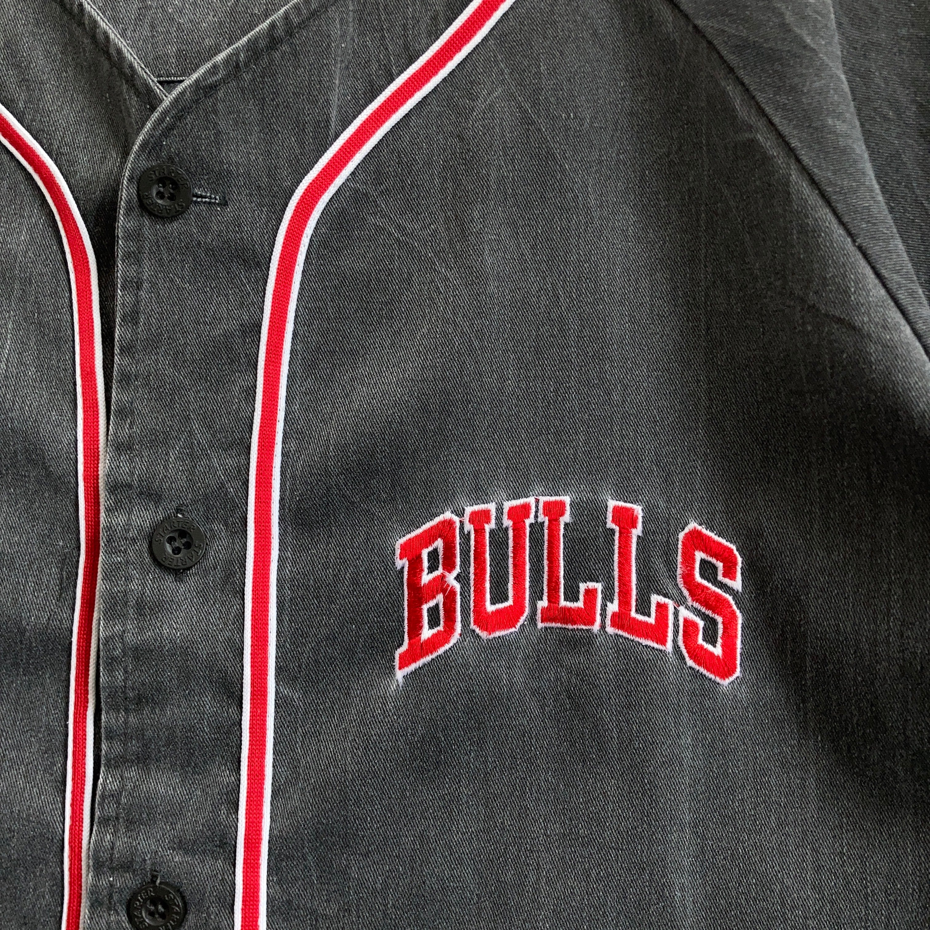 CHICAGO BULLS ベースボールシャツ NBA STARTER SIZE M【0601A18 