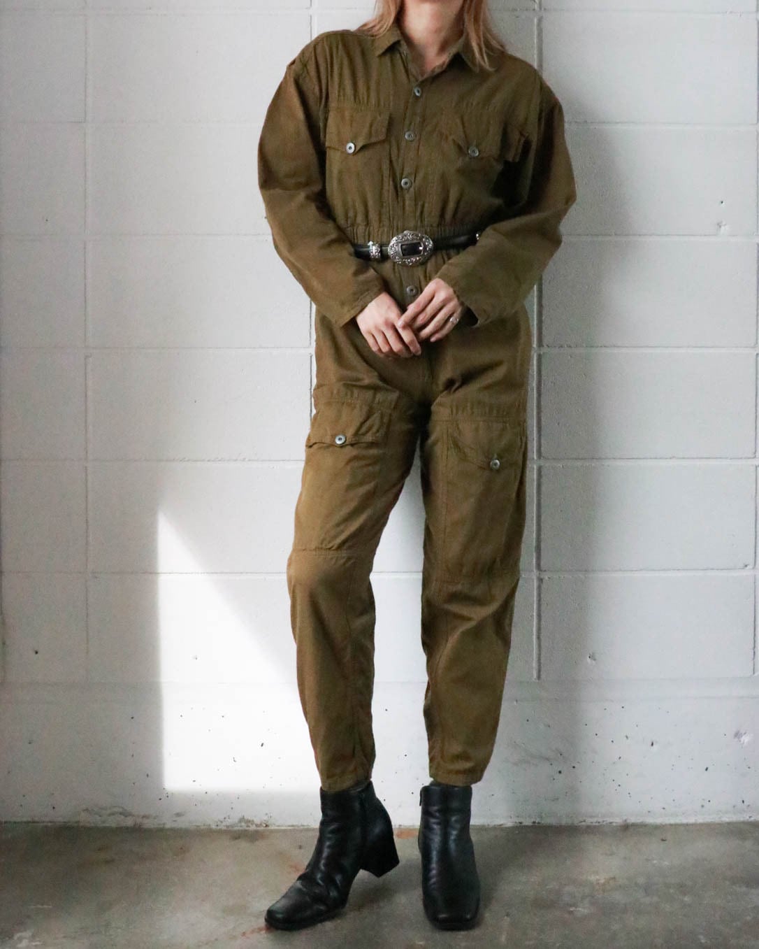 レザー】古着 ビッグサイズ 70年代 オシュコシュ Osh kosh デニム 