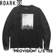 ROARK REVIVAL ロアーク リバイバル PROVISION L/S TEE 長袖Tシャツ ロンT メンズ レディース コットン100% RLTJ1154-BLK 日本代理店正規品L