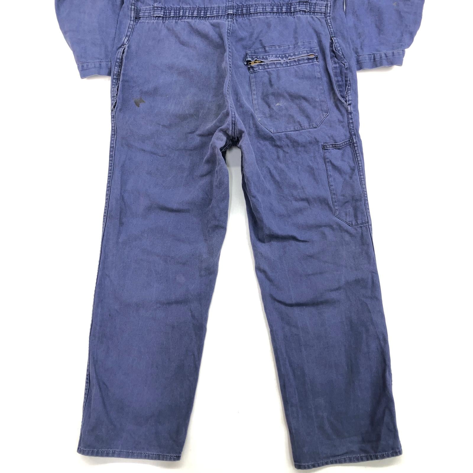 UNKNOWN 80- 90年代 FRANCE製 COVERALLS ユーロワーク フレンチワーク