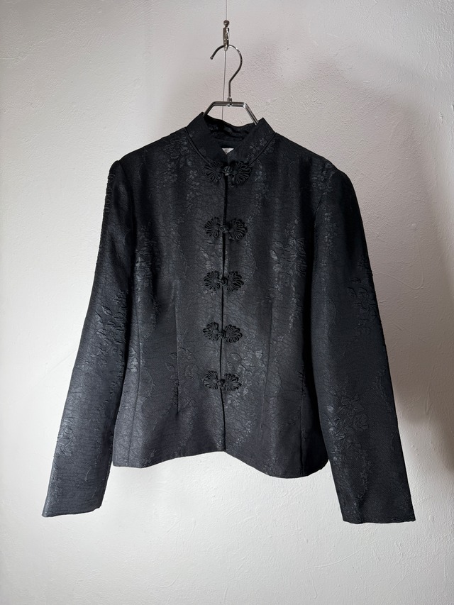 90s Floral Jacquard China Jacket