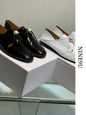 enamel tassel pearl loafer 2color【NINE-A7658】