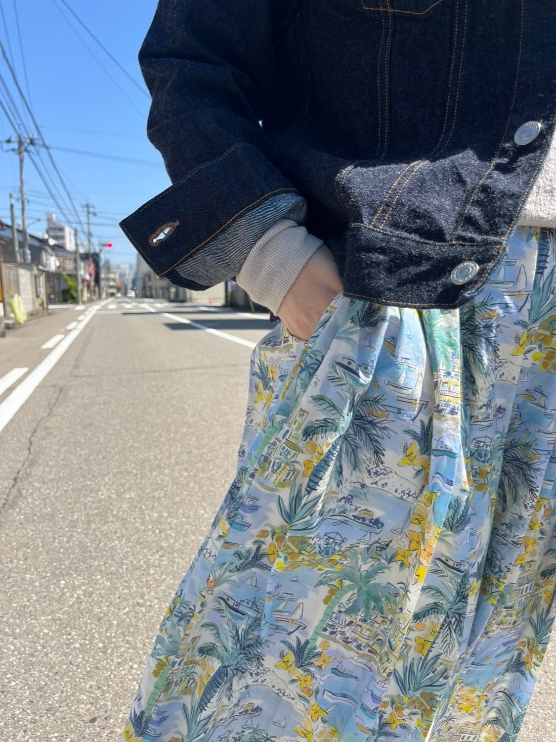 YAECA CANVAS DESIGN GATHERED SKIRT N0.42061603 | BENTO
