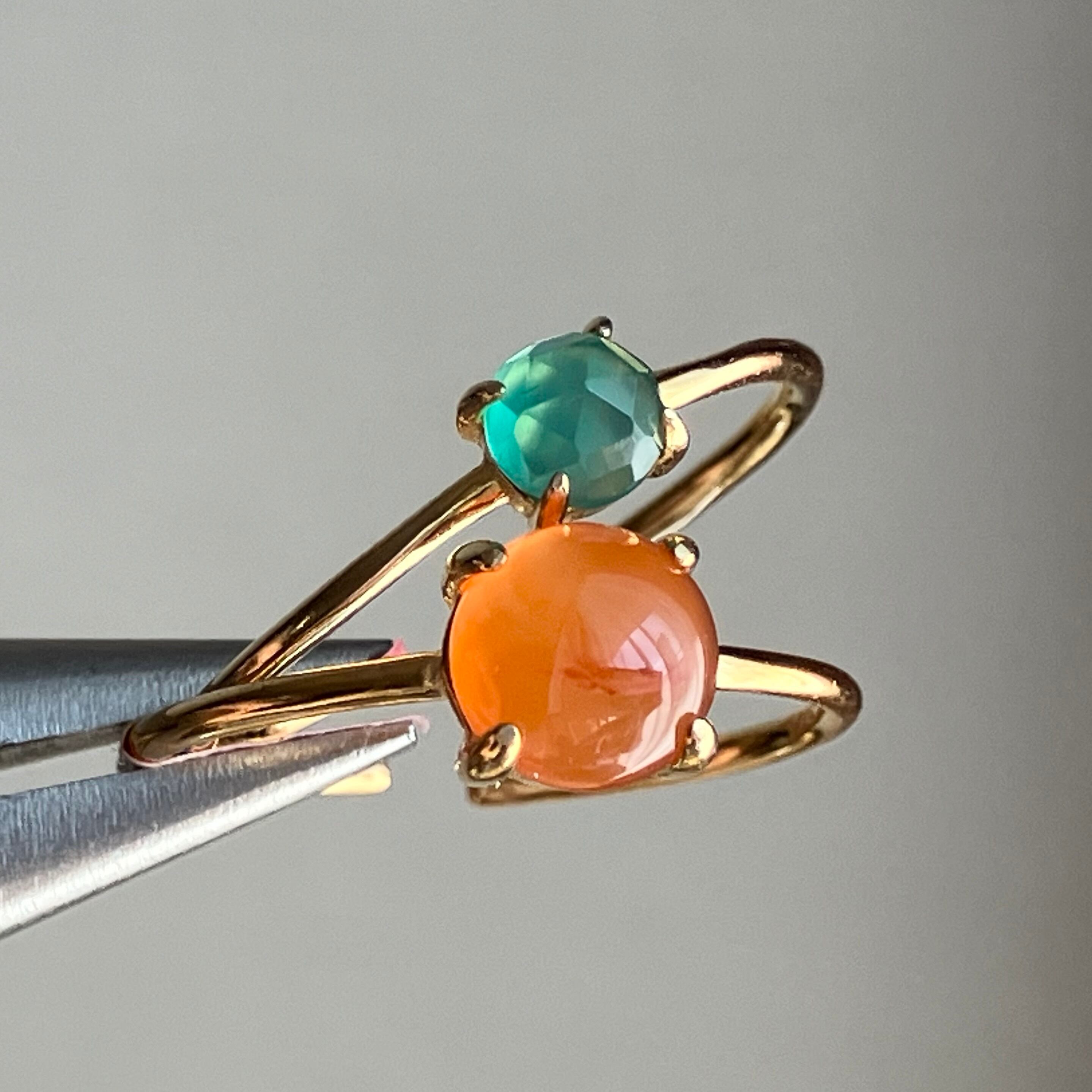 カーネリアンとグリーンオニキスのリングセット＊ | SOUTHWEST