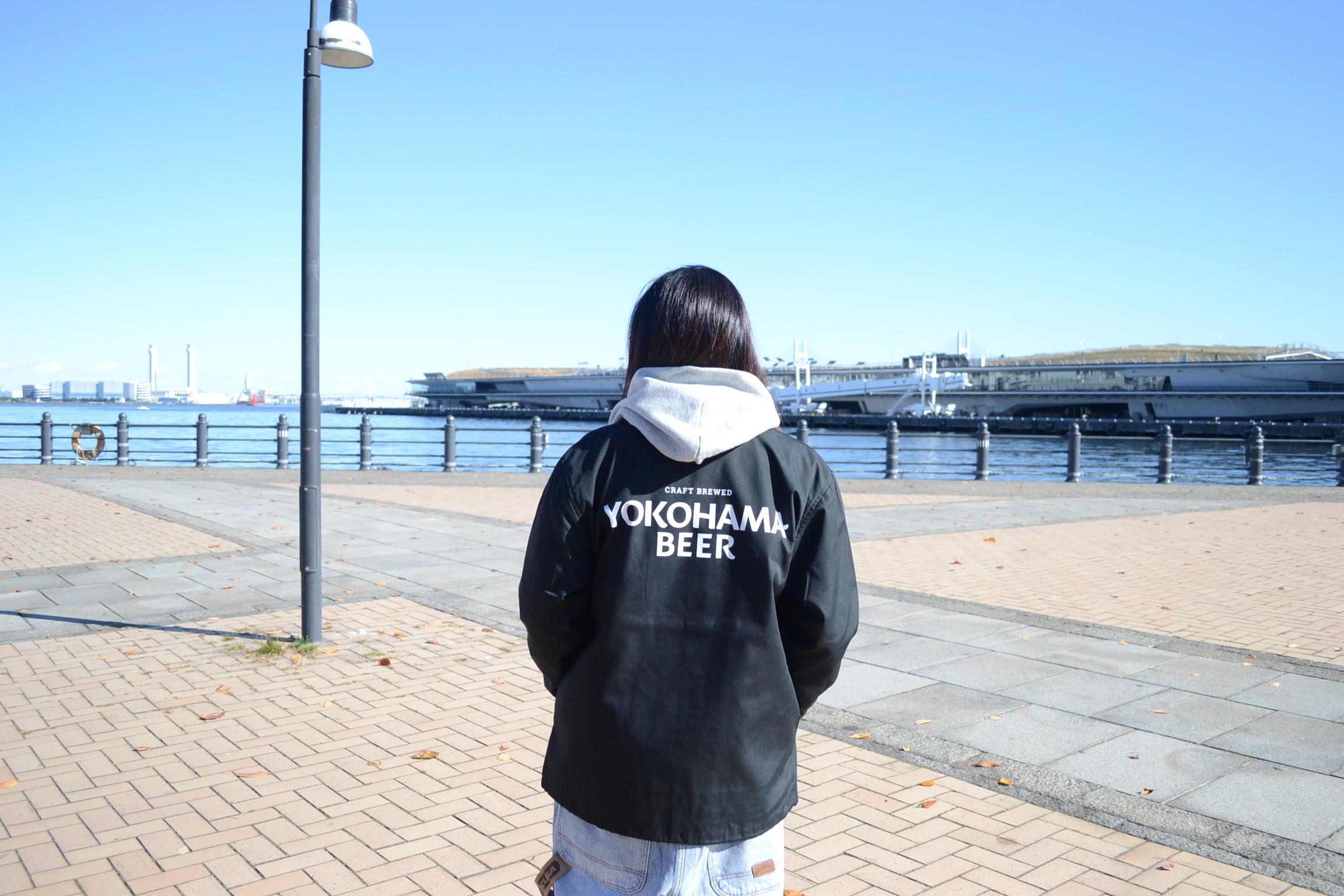YOKOHAMA BEER コーチジャケット 【ロゴ】