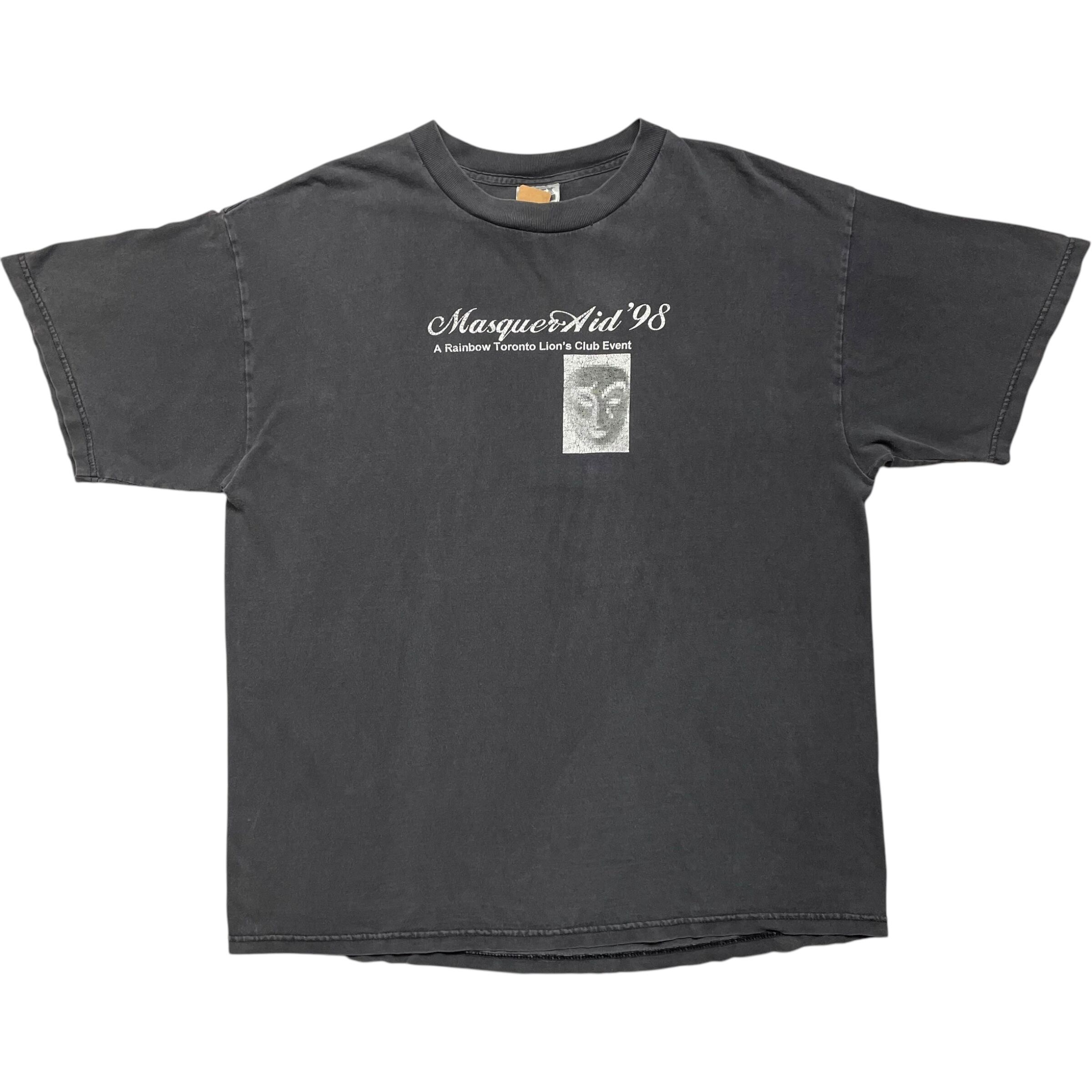 《XL》 TULTEX タルテックス Tシャツ ブラック プリント イベントT マスカレイド no.6724