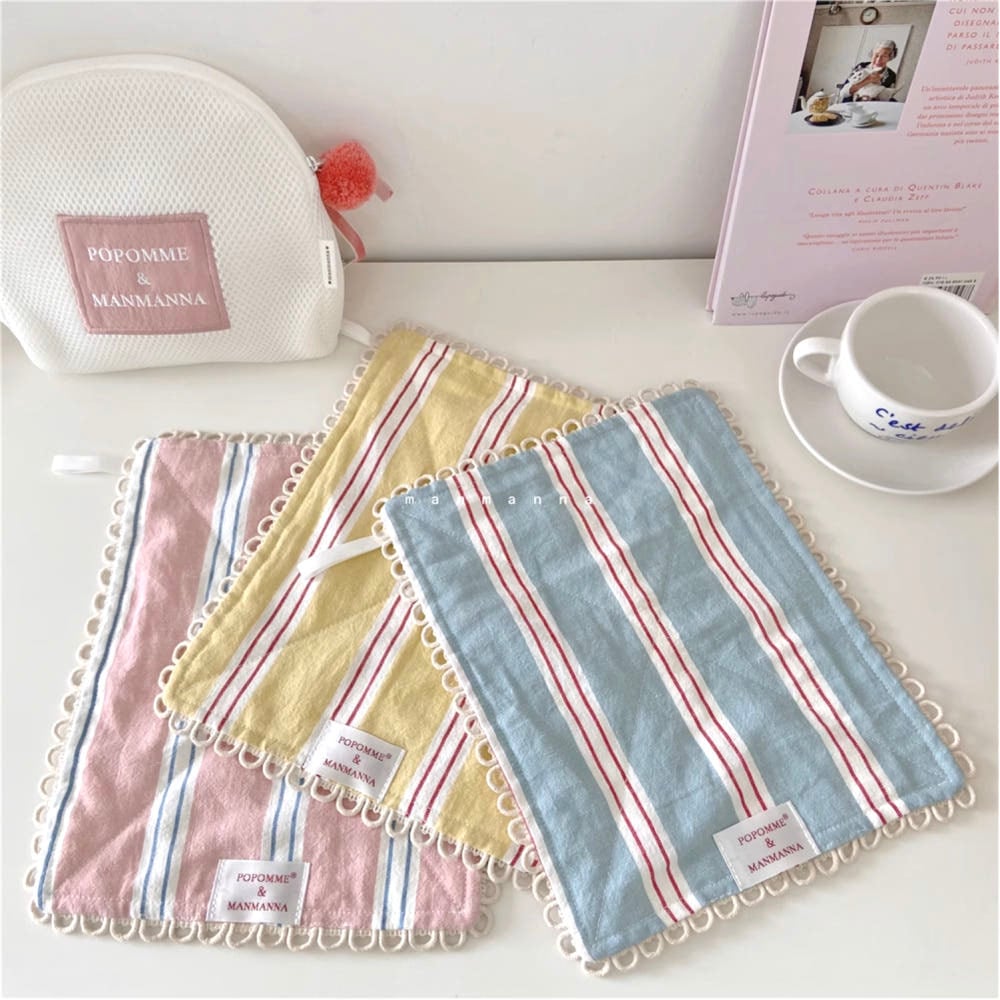 【即納】オハイオストライプ　コットンリネン生地