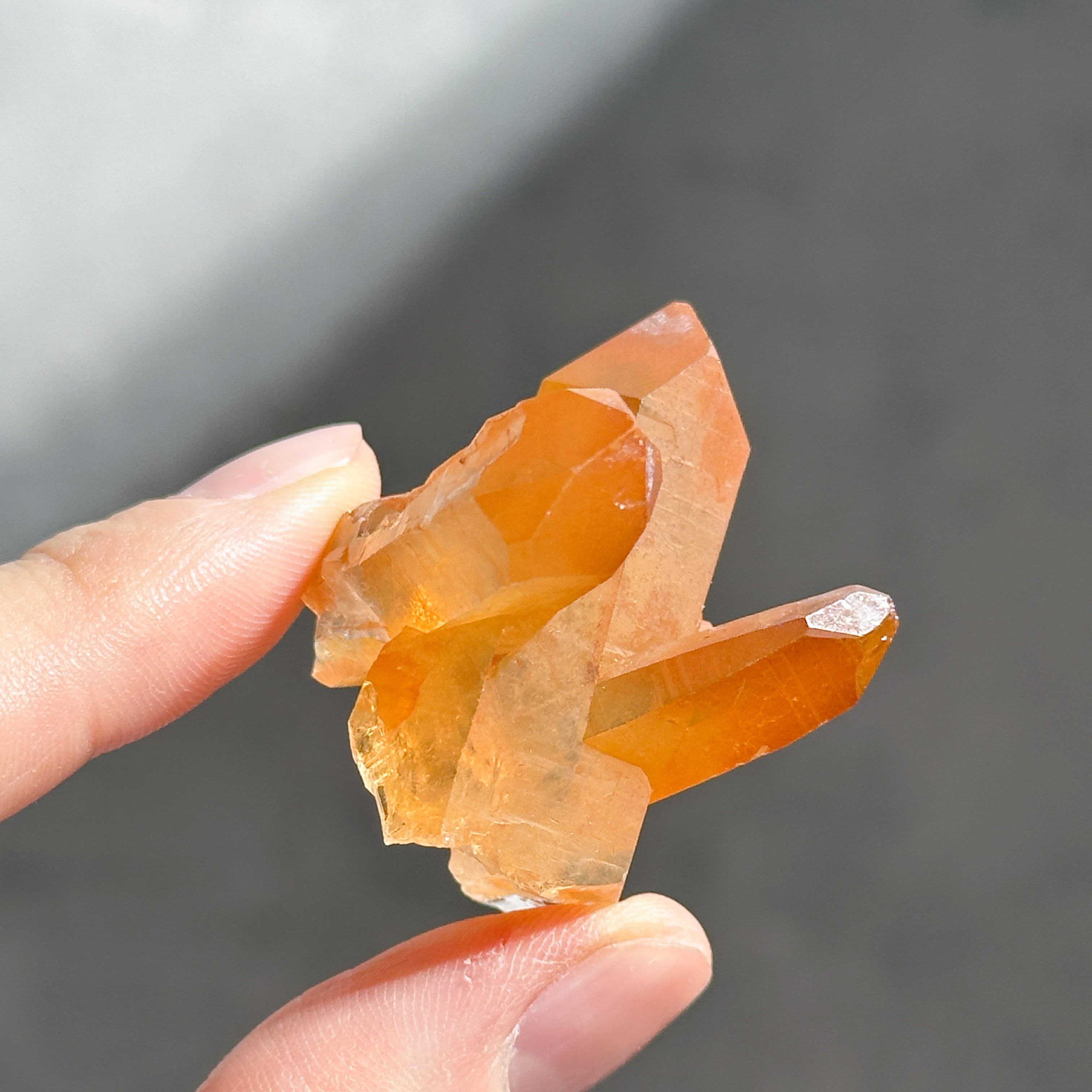 ミナスジェライス産タンジェリンクォーツ クラスター42◇ Tangerine