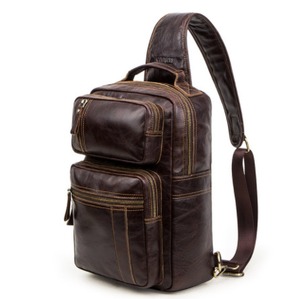 Genuine leather multifunctional crossbody bag