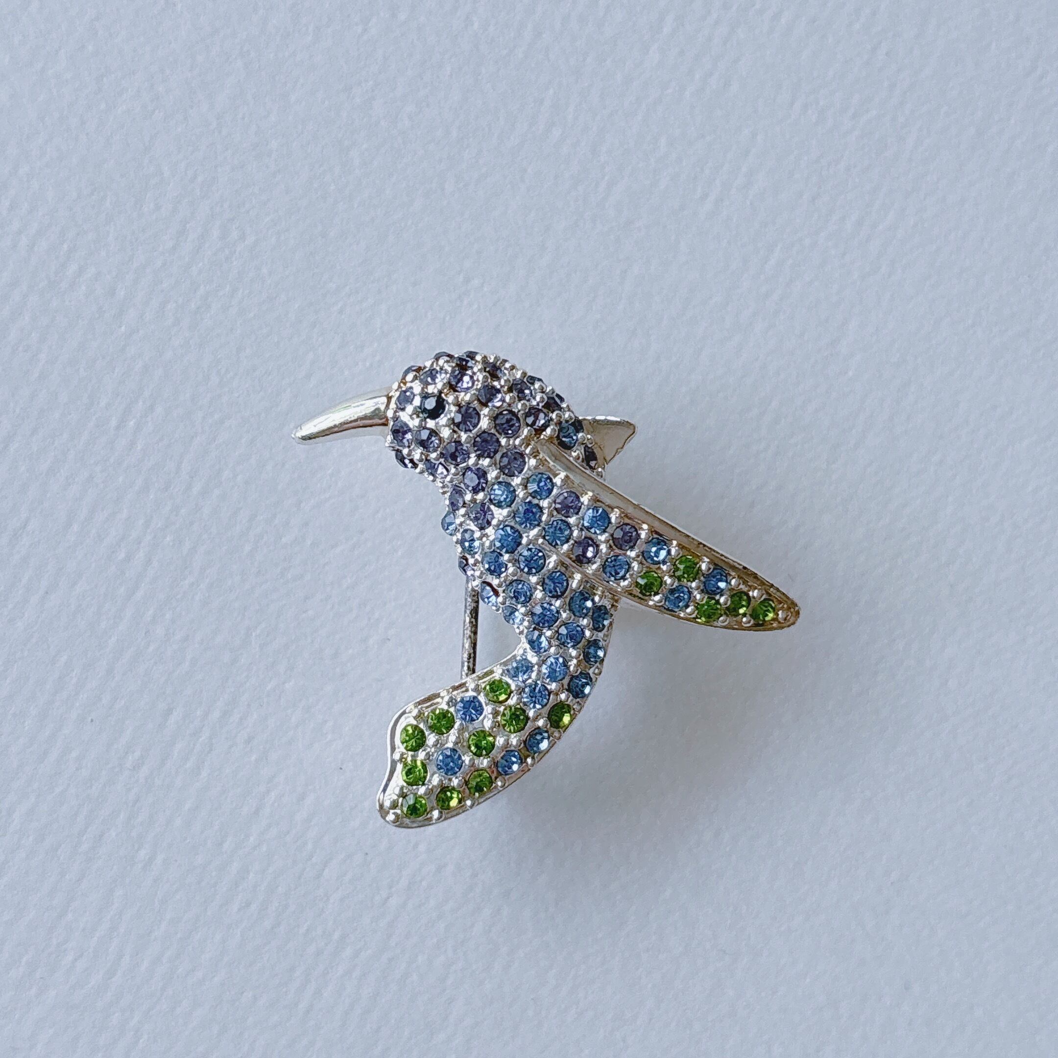 Judy Lee Vintage 60s - 70s silver tone feather brooch ヴィンテージ
