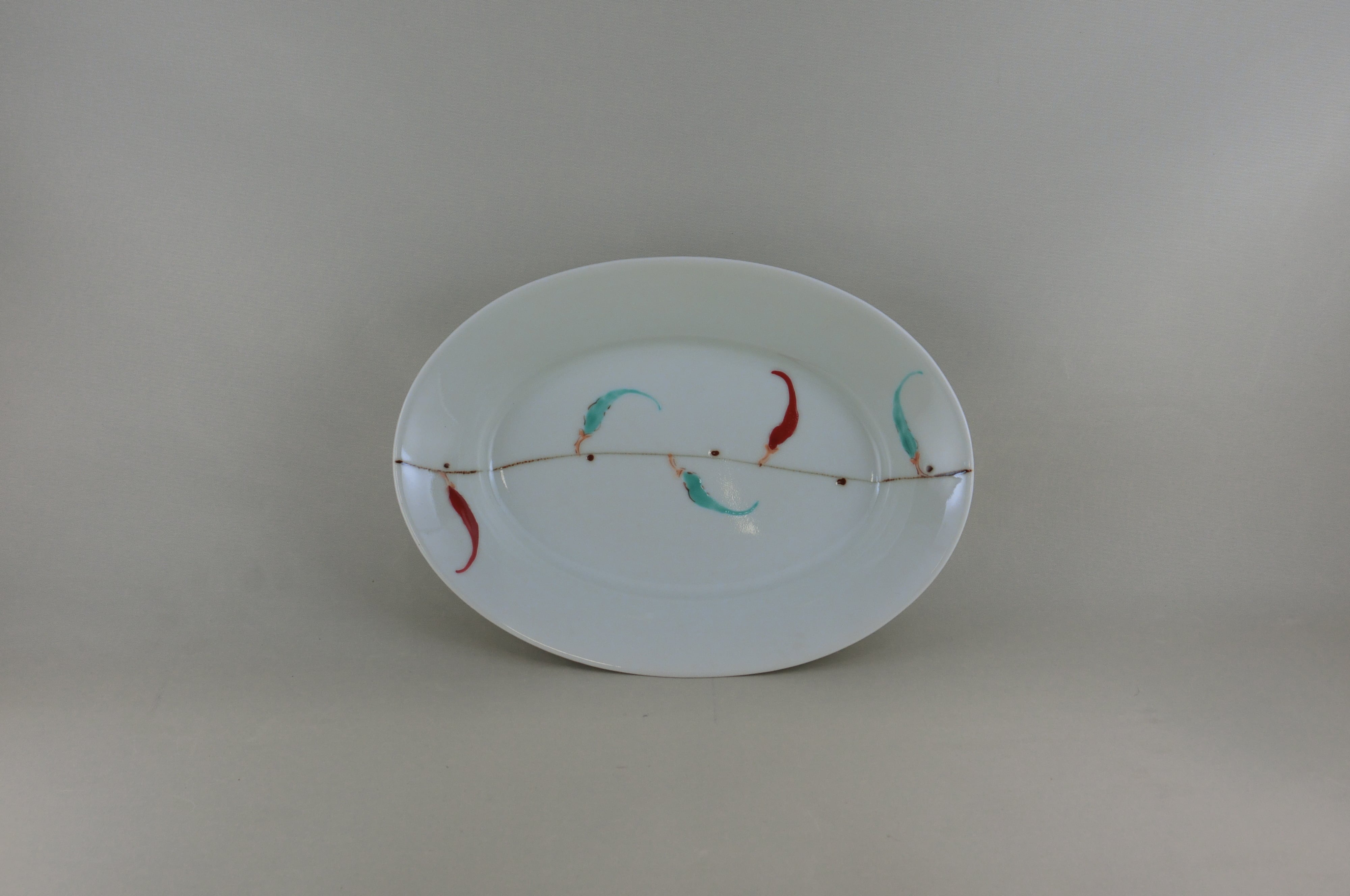 唐辛子　フレンチ皿