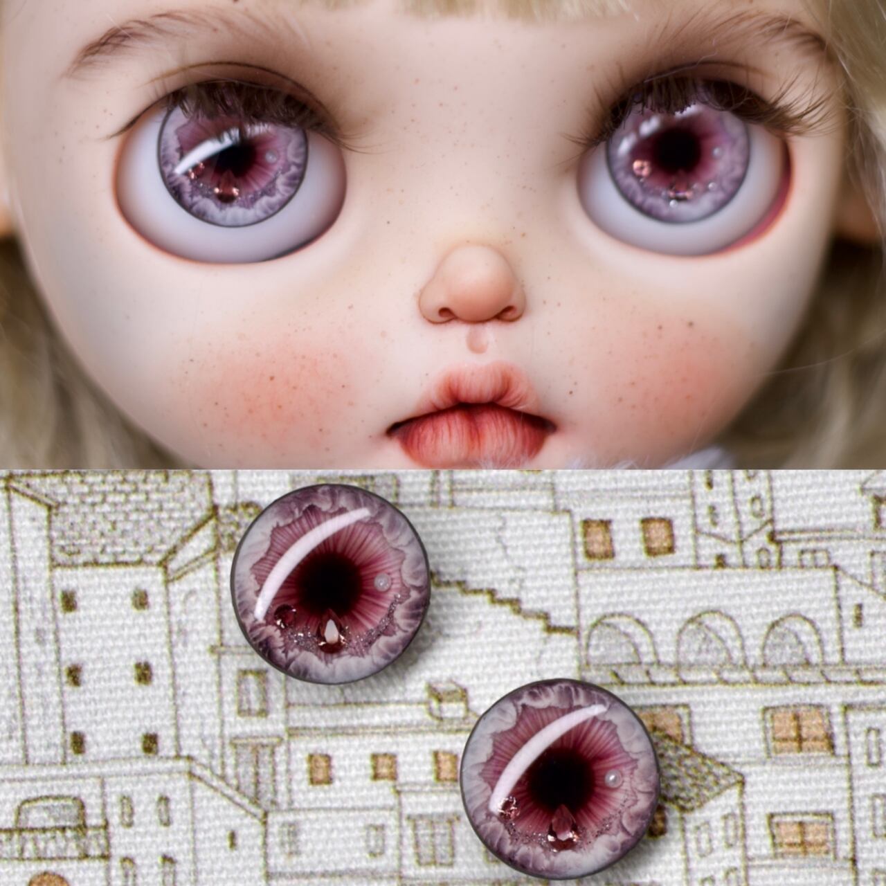 受注製作】【ブライス用アイチップ】ドールアイ Blythe カスタムアイ