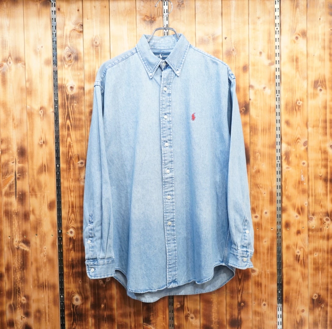 90s ralphlauren blake デニムシャツ M/ラルフローレン | 古着屋youth