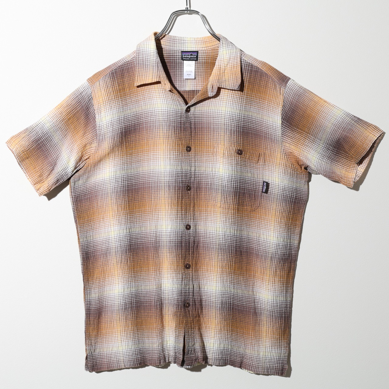 極美品 L 11年 オンブレ A/C Yarn Dye Shirt Patagonia ACシャツ ヤーンダイ パタゴニア