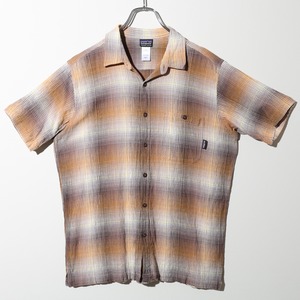極美品 L 11年 オンブレ A/C Yarn Dye Shirt Patagonia ACシャツ ヤーンダイ パタゴニア