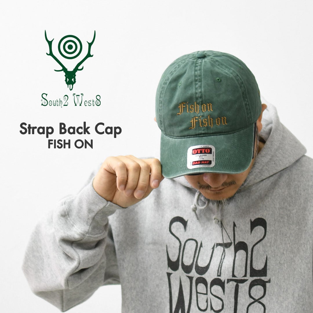 SOUTH2 WEST8 [サウスツーウエストエイト] Strap Back Cap - FISH ON
