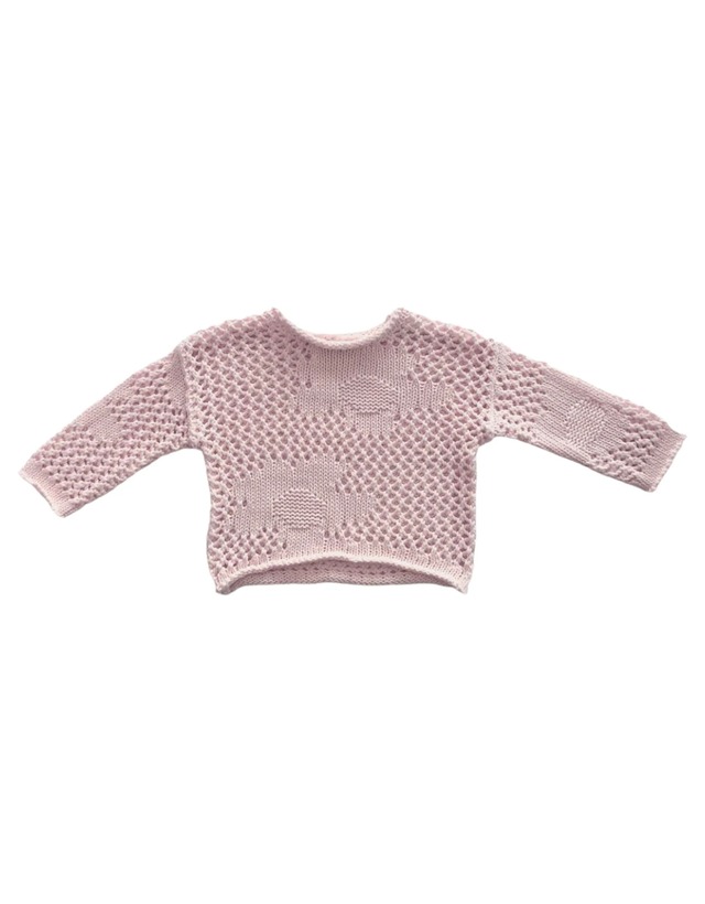 【即納】Crochet Pullover | Cherry Blossom