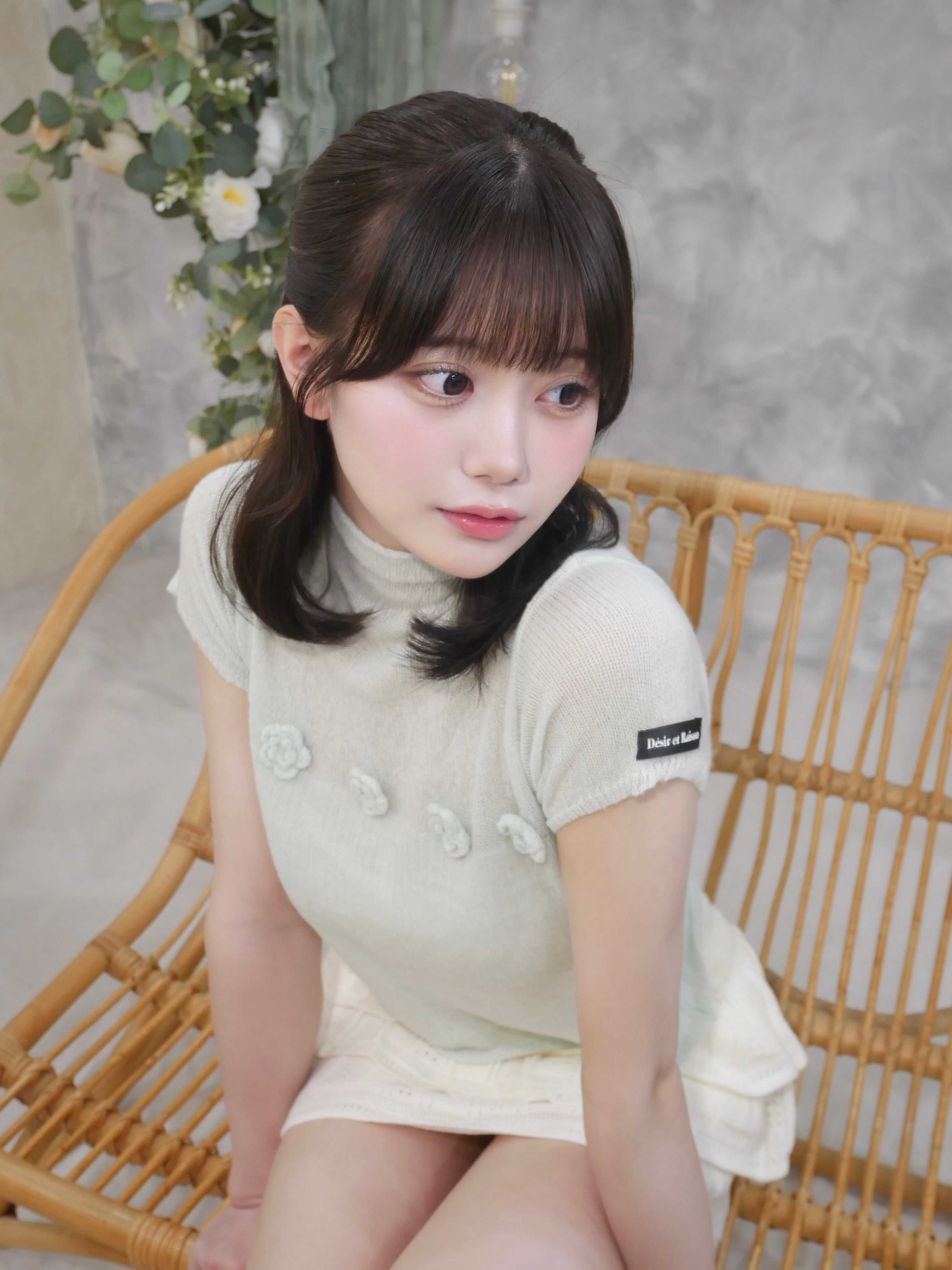 Sheer Flower Knit