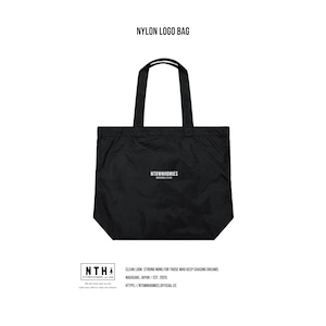 【受注生産】NYLON LOGO BAG color Black