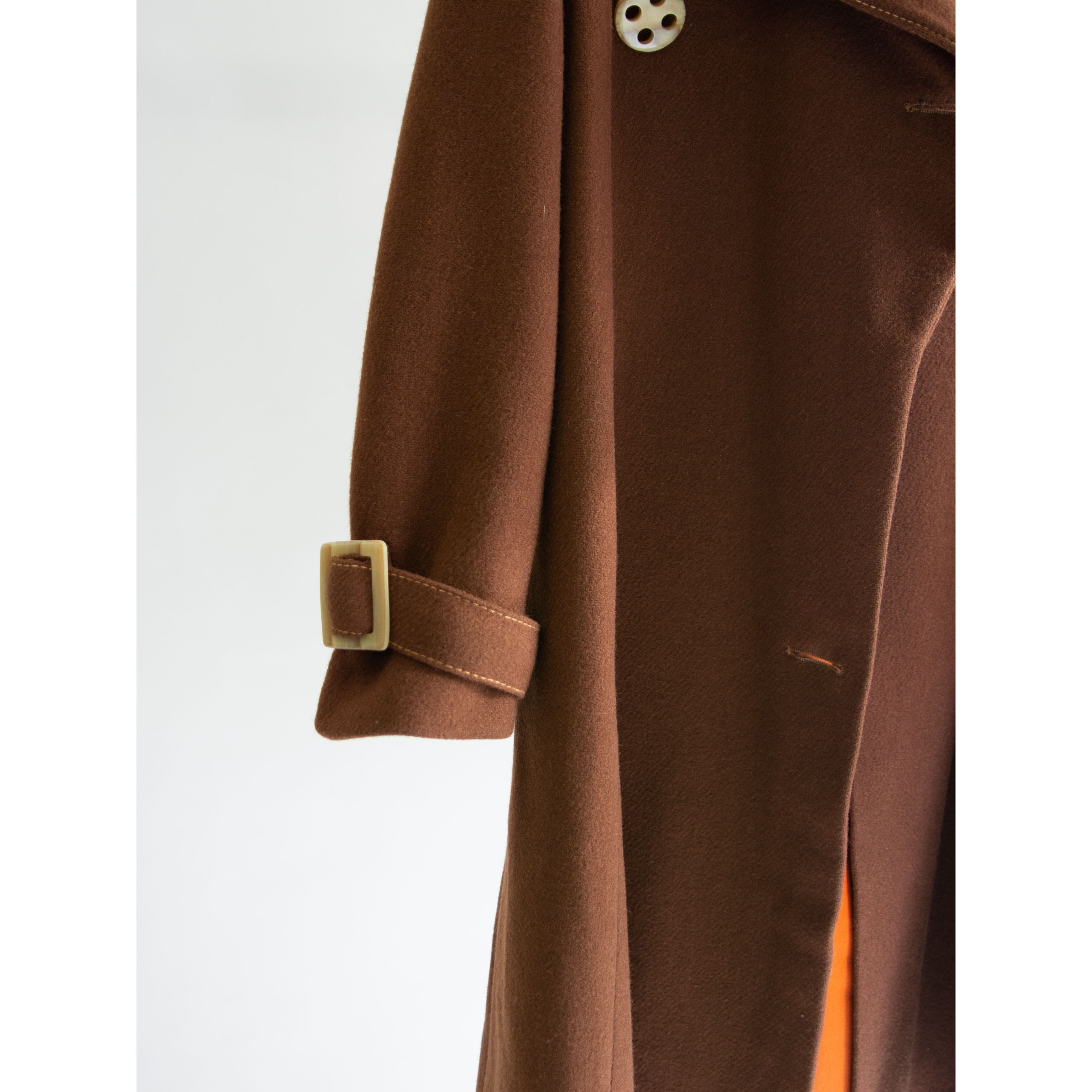 【Emily Jane】Made in England belted wool coat(英国製 ベルテッドウールコート )11b