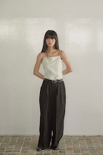 DU250501 linen like wide straight pants【T sizeあり】【Re Stock】【残り僅か】