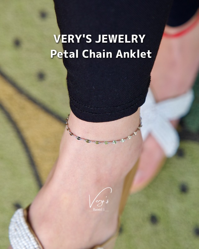 Petal Chain Anklet 316L【単体】【Very's Jewelry】