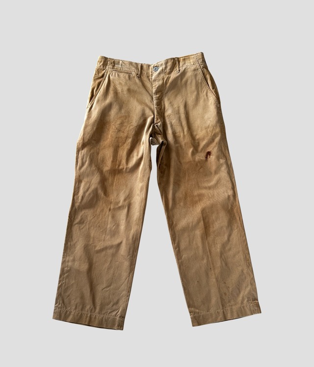 -U.S. ARMY- Vintage 40s M-41 Chino Pants