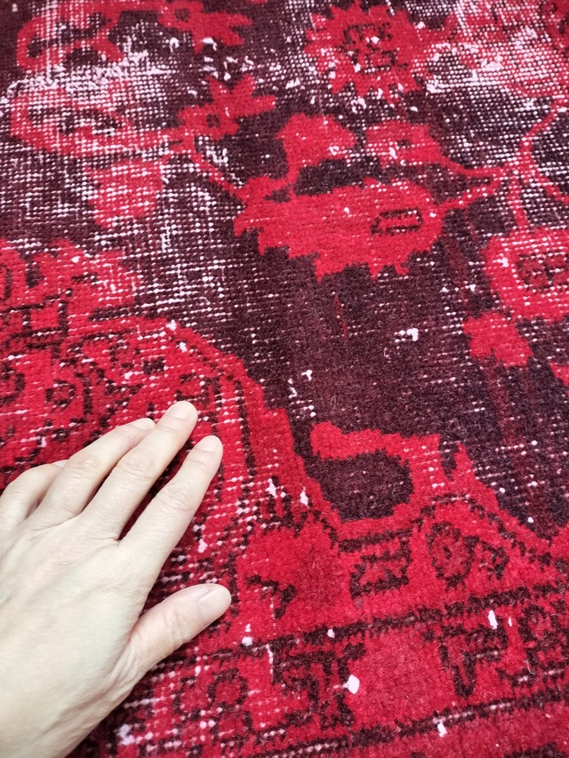 Turkish overdye rug 216✕108cm No.389