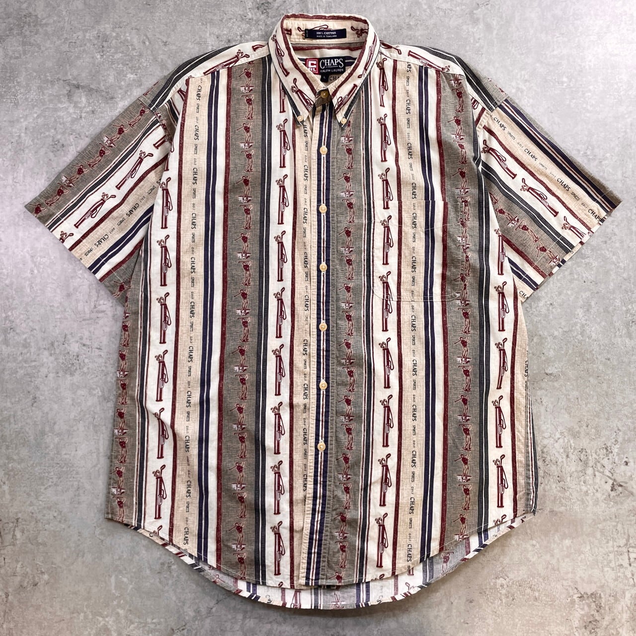 90年代 CHAPS Ralph Lauren チャップス ラルフローレンゴルフ 総柄