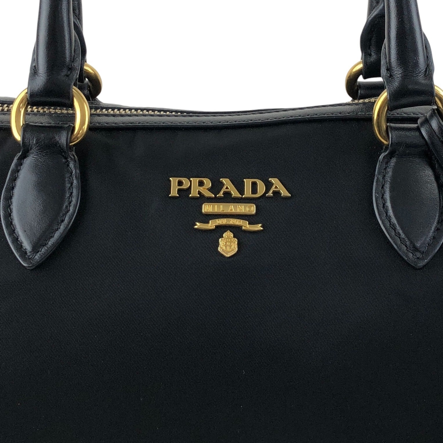 PRADA プラダ ボストンバッグ ブラック ロゴ ナイロン 2way vintage