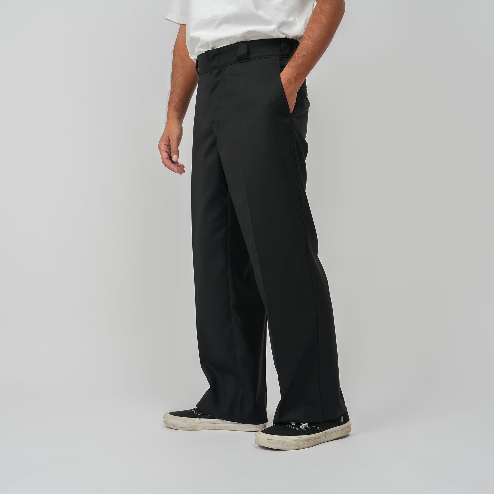 Wool Super100's Twill Slacks | OVY