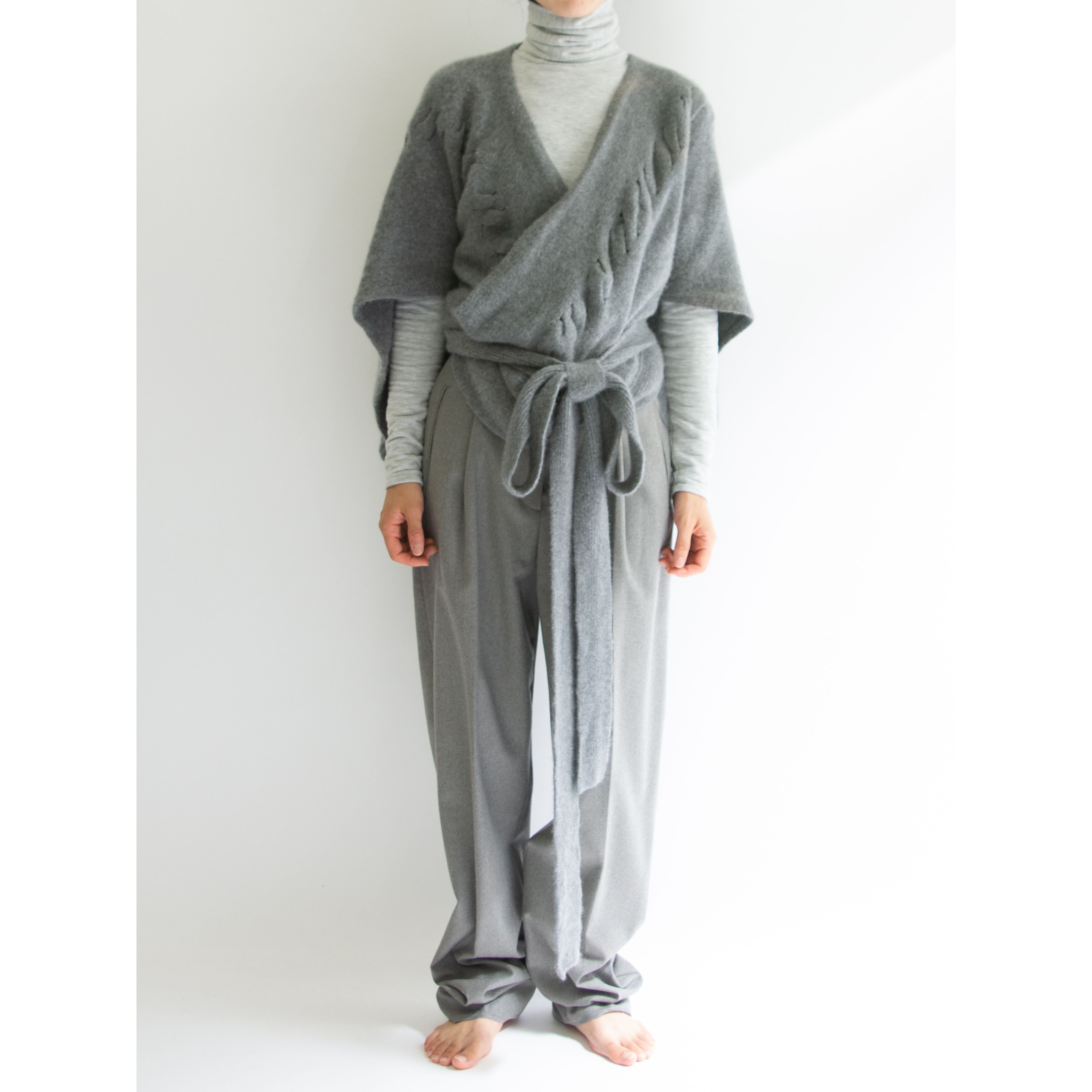 【Yves Saint Laurent】Made in Italy 09A/W Cashmere-Nylon-Polyurethane Knit Top（イヴ サンローラン イタリア製カシミヤナイロンポリウレタン ニットトップス セーター）