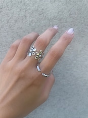 twin bloom ring