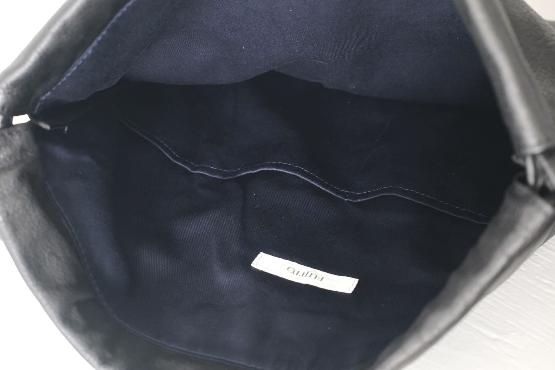 FUJITO Leather Knapsack Black | Directors Web Shop