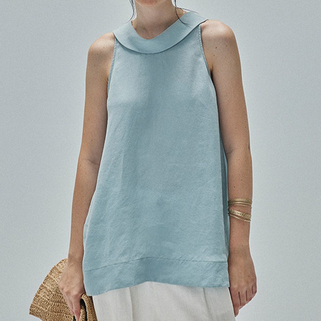 Folded a-line top A00236