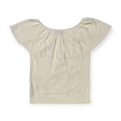 BURBERRY BLUE LABEL バーバリーブルーレーベル アーガイル 半袖 コットンニット セーター サイズ 38 /ホワイト/三陽商会