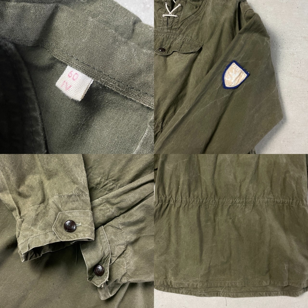 50年代 ブルガリア軍 コットンアノラックパーカー ハイキングスモック 