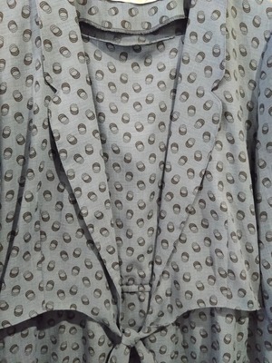 ジオメトリックポルカドットレトロワンピース/セットアップONEPIECEMADEINJAPANAntiqueVINTAGE日本製古着洋服