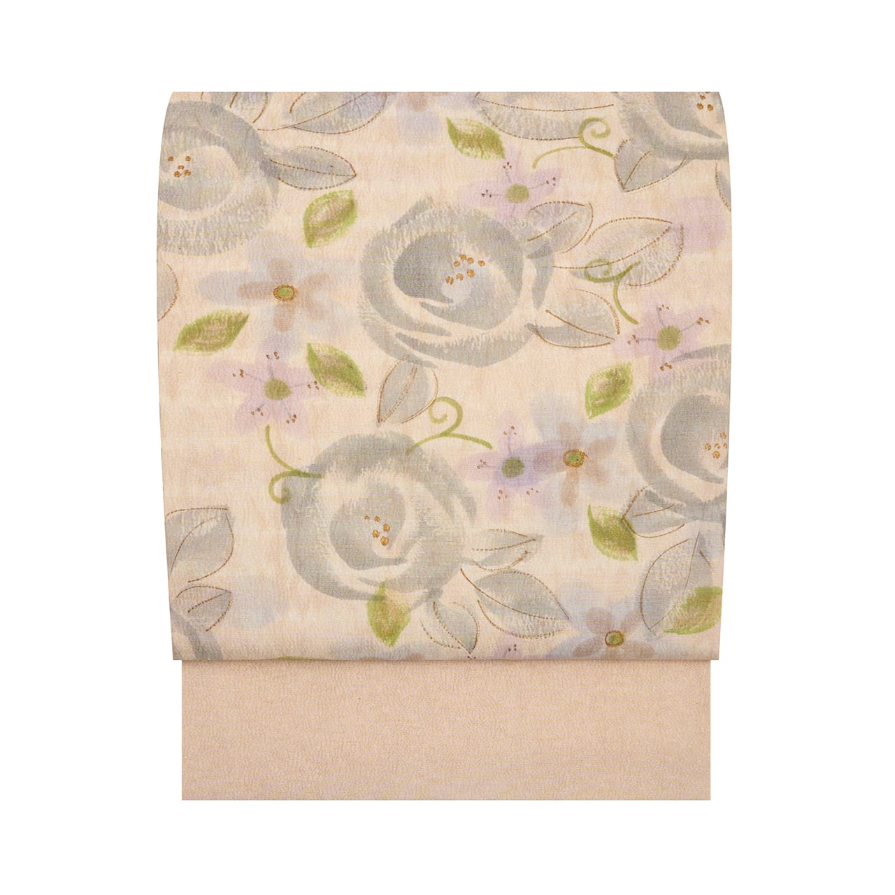 山本由季 薔薇の模様 手描全通名古屋帯【お仕立て替え済】 | かわの屋