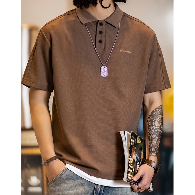 アメリカンレトロシンプルポロシャツ 225210