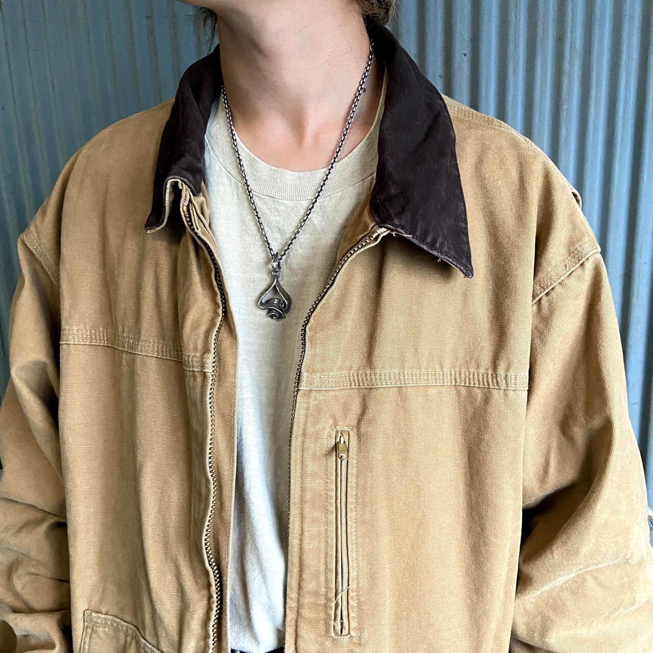 ビッグサイズ カーハート ワークジャケット コート メンズ2XL 古着