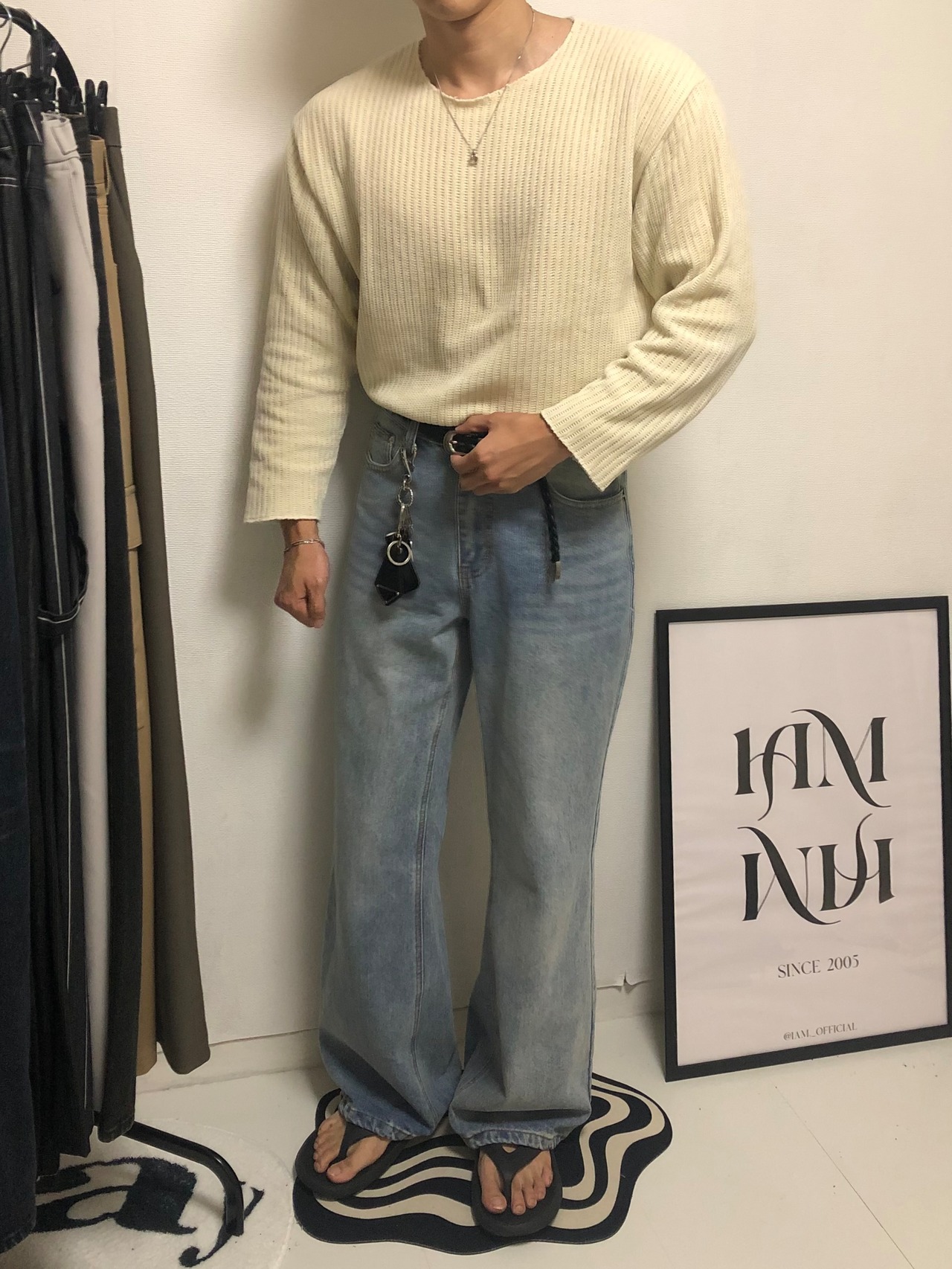 Ribbed Velour Deck Cropped Knit (4color) - 16