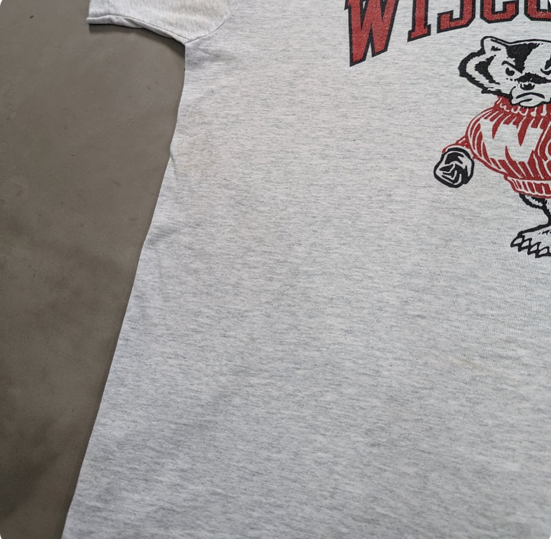 60s ナス紺フェード wisconsin バッキーくん スウェット 【公式通販】