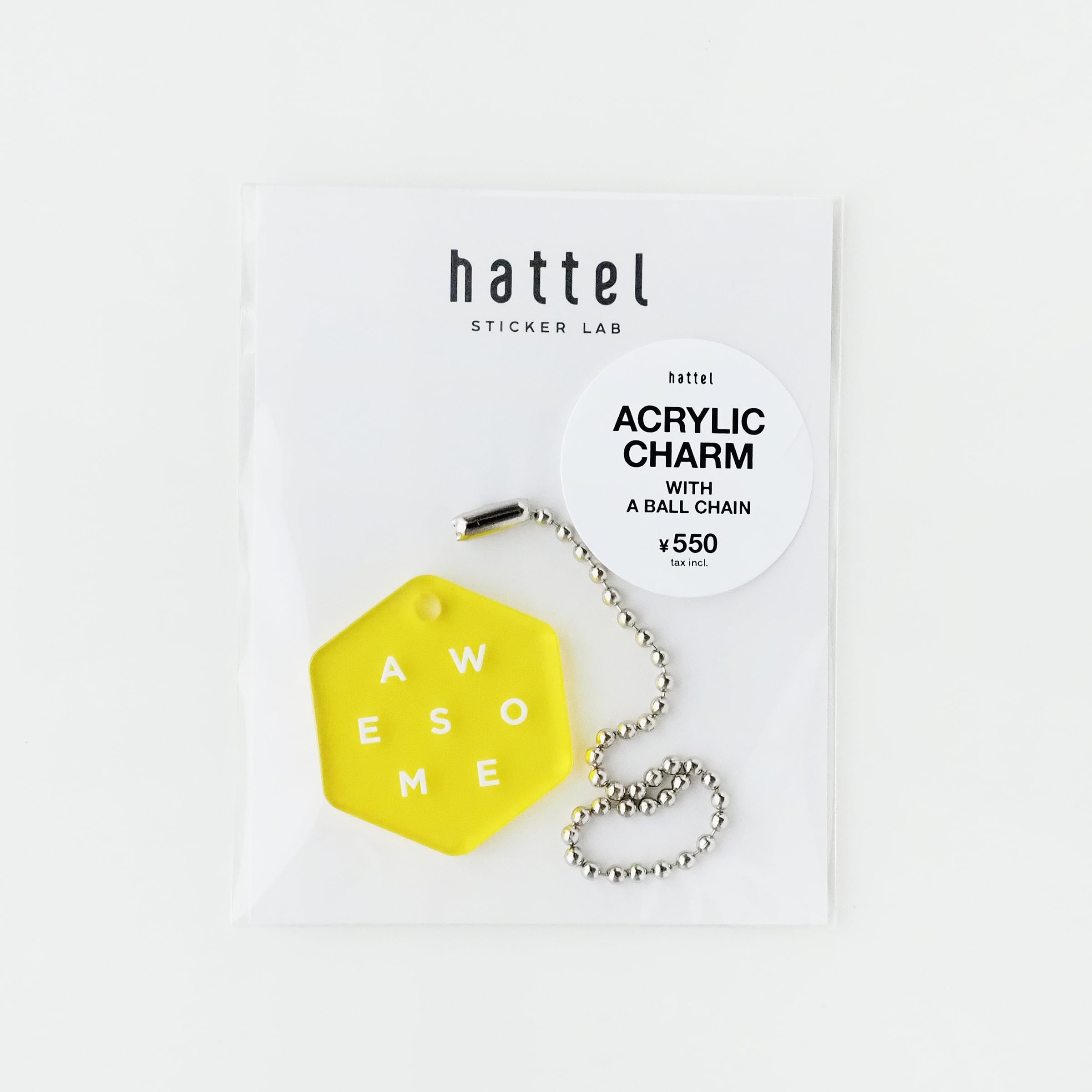 AWESOME｜カラー｜アクリルチャーム｜hattel | ASANEL