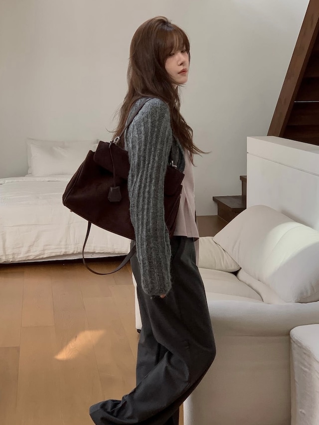 (予約) miel / Match wool slacks 2color