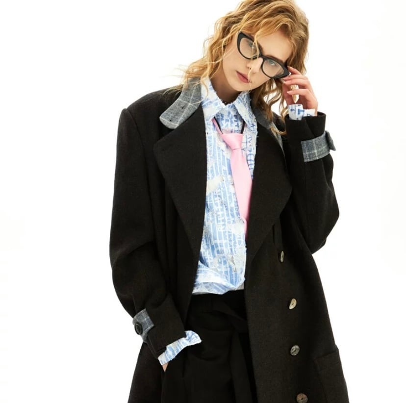 コート 黒 ブラック クラシック モード アウター ジャケット ブルゾン